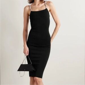 Black dress with silver straps